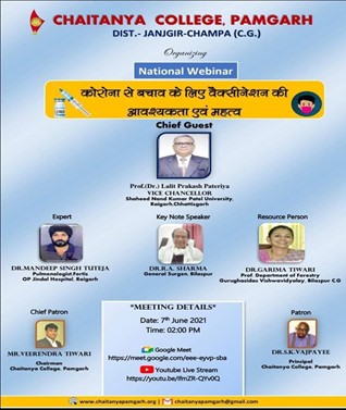 Webinar on Needs and Importance of Vaccination