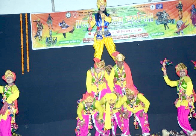 Performance of folk dances from different regions