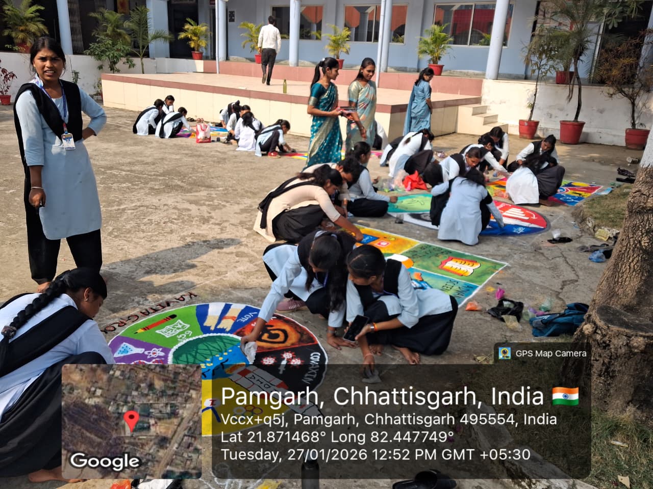 Rangoli Competition - viksit bharat 2047